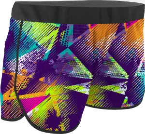 Women's Colors Printed Running Shorts