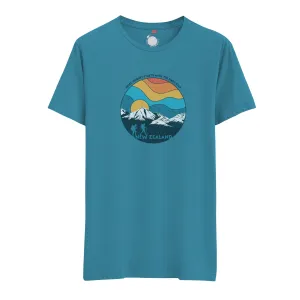 Womens New Zealand T Shirt - Circle Mountains